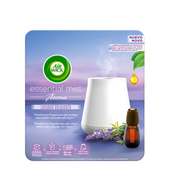 Air Wick - Désodorisant électrique Portable Essential Mist + Recharge - Lavande Relaxante 1 Air Wick - Désodorisant électrique Portable Essential Mist + Recharge - Lavande Relaxante