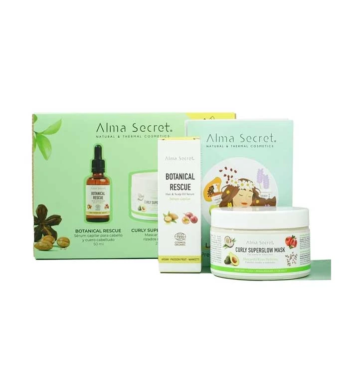 Alma Secret - Coffret Cadeau Sérum Capillaire Botanical Rescue + Masque Curly Superglow 1 Alma Secret - Coffret Cadeau Sérum Capillaire Botanical Rescue + Masque Curly Superglow