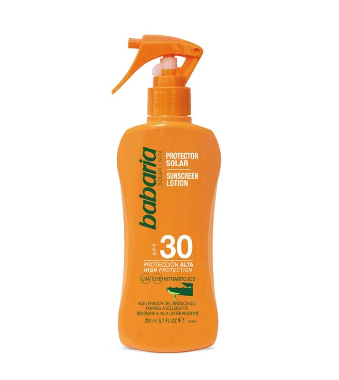 Babaria - Spray De Protection Solaire à L'Aloe Vera - SPF30 1 Babaria - Spray De Protection Solaire à L'Aloe Vera - SPF30