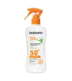 Babaria - Spray Solaire SPF50 200ml - Peaux Sensibles