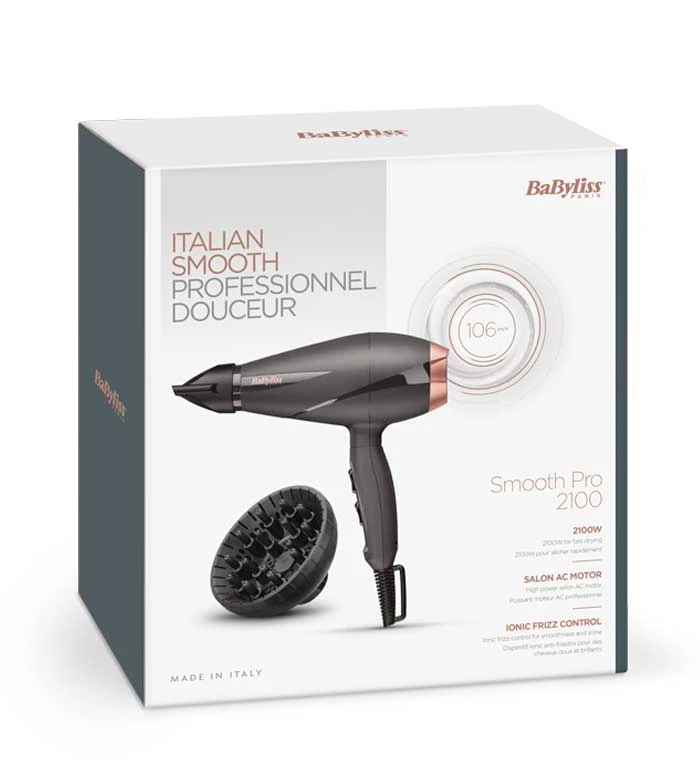 Babyliss - Sèche-cheveux Smooth Pro 2100 - 2100W 2 Babyliss - Sèche-cheveux Smooth Pro 2100 - 2100W – Image 2
