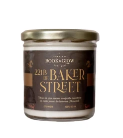 Book And Glow - *Remarkable Worlds* - Bougie De Soja Végétalienne - Baker Street 221B
