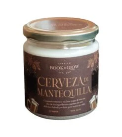 Book And Glow - *Mundos Extraordinarios* - Bougie De Soja Végétalienne - Bièraubeurre