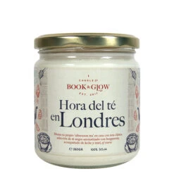 Book And Glow - *Mundos Extraordinarios* - Bougie De Soja Vegan - Hora Del Té En Londres