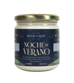 Book And Glow - *Mundos Extraordinarios* - Bougie De Soja Végétalienne - Noche De Verano