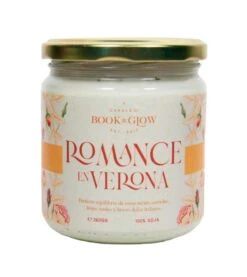 Book And Glow - *Mondes Extraordinaires* - Bougie De Soja Végétalienne - Romance à Vérone