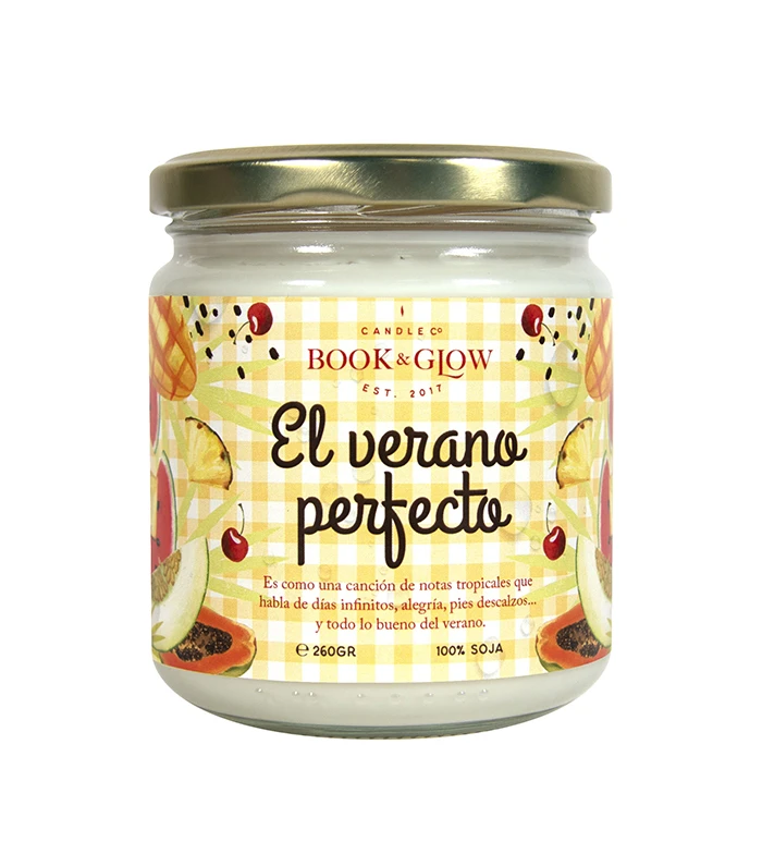 Book And Glow - *Perfect Moments* - Bougie De Soja - El Verano Perfecto 1 Book And Glow - *Perfect Moments* - Bougie De Soja - El Verano Perfecto