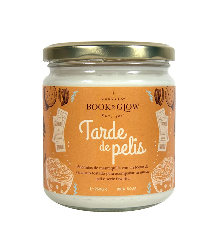 Book And Glow - *Perfect Moments* - Bougie De Soja - Tarde De Pelis 1 Book And Glow - *Perfect Moments* - Bougie De Soja - Tarde De Pelis