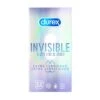 Durex - Préservatifs Invisibles Extra Lubrifiés - 12 Unités