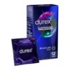 Durex - Préservatifs Plaisir Prolongé - 12 Unités