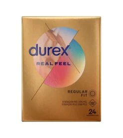 Durex - Préservatifs Sensation Peau à Peau Real Feel - 24 Unités