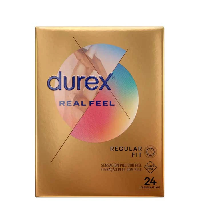 Durex - Préservatifs Sensation Peau à Peau Real Feel - 24 Unités 1 Durex - Préservatifs Sensation Peau à Peau Real Feel - 24 Unités