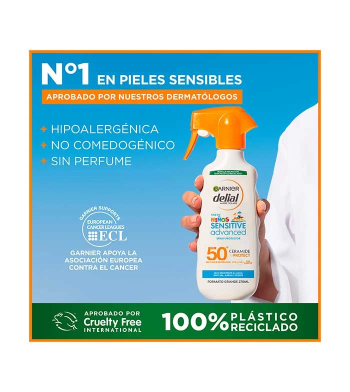 Garnier - Spray Protecteur Delial Children Sensitive Advanced FPS 50+ Ceramide Protect 270ml 7 Garnier - Spray Protecteur Delial Children Sensitive Advanced FPS 50+ Ceramide Protect 270ml – Image 7
