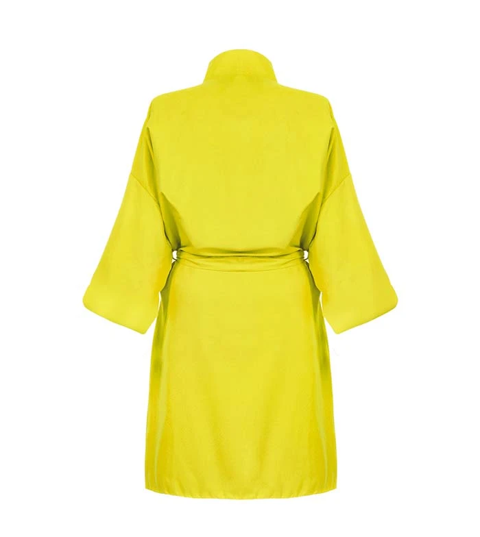 GLOV - Peignoir En éponge Ultra Absorbant Kimono Style - Citron Vert 3 GLOV - Peignoir En éponge Ultra Absorbant Kimono Style - Citron Vert – Image 3