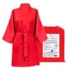 GLOV - Peignoir Ultra Absorbant Kimono Style - Rouge