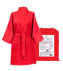 GLOV - Peignoir Ultra Absorbant Kimono Style - Rouge