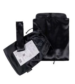 GLOV - Peignoir En Satin Kimono Style - Noir 6 GLOV - Peignoir En Satin Kimono Style - Noir -Beauté Produits Magasin glov bata saten kimono style negra 3 76860