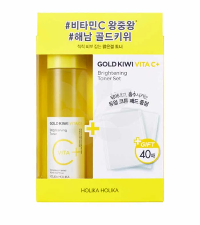 Holika Holika - Tonique éclaircissant Gold Kiwi Vita C+ 1 Holika Holika - Tonique éclaircissant Gold Kiwi Vita C+