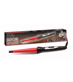 ID Italian Design - Fer à Friser Professionnel En Céramique Easy Curl - Noir Et Rouge