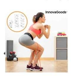 InnovaGoods - Ceinture Avec Bandes De Résistance Pour Les Fesses Bootrainer -Beauté Produits Magasin innovagoods cinturon con bandas de resistencia para gluteos bootrainer 5 62534