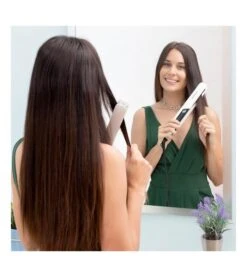 InnovaGoods - Lisseur à Cheveux En Céramique Stemio Steam -Beauté Produits Magasin innovagoods plancha de cabello ceramica con vapor stemio 4 65707