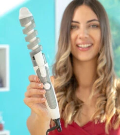 InnovaGoods - Fer à Friser Spirale En Céramique Spihair -Beauté Produits Magasin innovagoods rizador moldeador ceramico en espiral spihair 9 67234