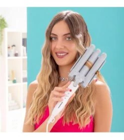 InnovaGoods - Bigoudi En Céramique Triple Triler 5 InnovaGoods - Bigoudi En Céramique Triple Triler -Beauté Produits Magasin innovagoods rizador moldeador ceramico triple triler 3 65708