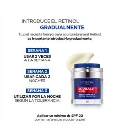 Loreal Paris - Crème De Nuit Revitalift Laser Pressed-Cream Rétinol + Niacinamide -Beauté Produits Magasin loreal paris crema de noche revitalift laser pressed cream retinol niacinamida 4 67331