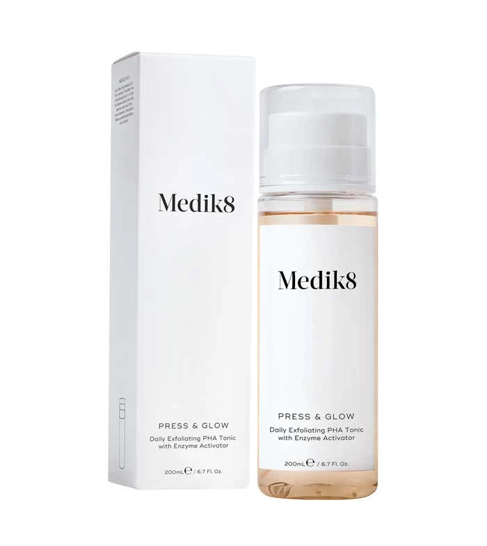 Medik8 - Toner Exfoliant Quotidien PHA Avec Activateur D'enzymes Press & Glow 1 Medik8 - Toner Exfoliant Quotidien PHA Avec Activateur D'enzymes Press & Glow