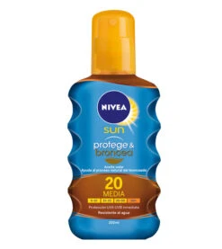 Nivea Sun - Huile Solaire Protège Et Bronzage Spray- SPF20: Médium