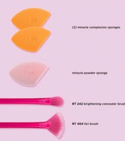 Real Techniques - *Holidays* - Set De Pinceaux Starlite Nights + Éponges -Beauté Produits Magasin real techniques holidays set de brochas starlite nights esponjas 5 79827