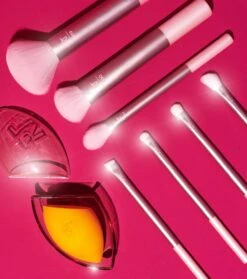 Real Techniques - *Holidays* - Ensemble De Pinceaux Twilight Tinsel + Éponge -Beauté Produits Magasin real techniques holidays set de brochas twilight tinsel esponja 4 79828