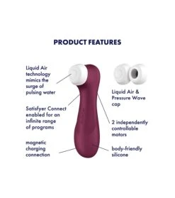 Satisfyer - Stimulateur Clitoridien Pro 2 Generation 3 App Connect - Bordeaux 11 Satisfyer - Stimulateur Clitoridien Pro 2 Generation 3 App Connect - Bordeaux -Beauté Produits Magasin satisfyer estimulador de clitoris pro 2 generation 3 app connect burdeo 6 78197