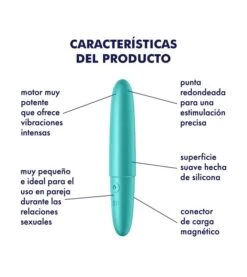 Satisfyer - Vibromasseur Ultra Power Bullet 6 -Beauté Produits Magasin satisfyer mini vibrador ultra power bullet 6 3 75001