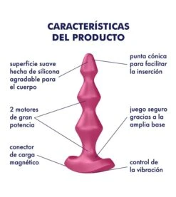 Satisfyer - Vibromasseur Anal Lolli Plug 1 - Bordeaux -Beauté Produits Magasin satisfyer vibrador anal lolli plug 1 burdeos 3 64663