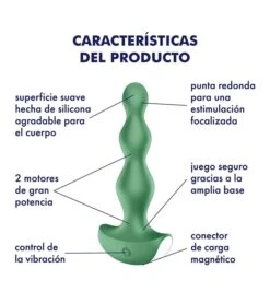 Satisfyer - Vibromasseur Anal Lolli Plug 2 - Vert Foncé -Beauté Produits Magasin satisfyer vibrador anal lolli plug 2 verde oscuro 3 64660