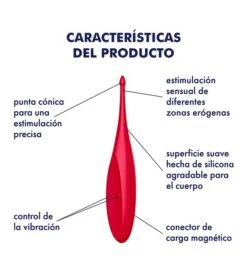 Satisfyer - Vibromasseur Clito Twirling Fun - Rouge -Beauté Produits Magasin satisfyer vibrador de clitoris twirling fun rojo 3 64662